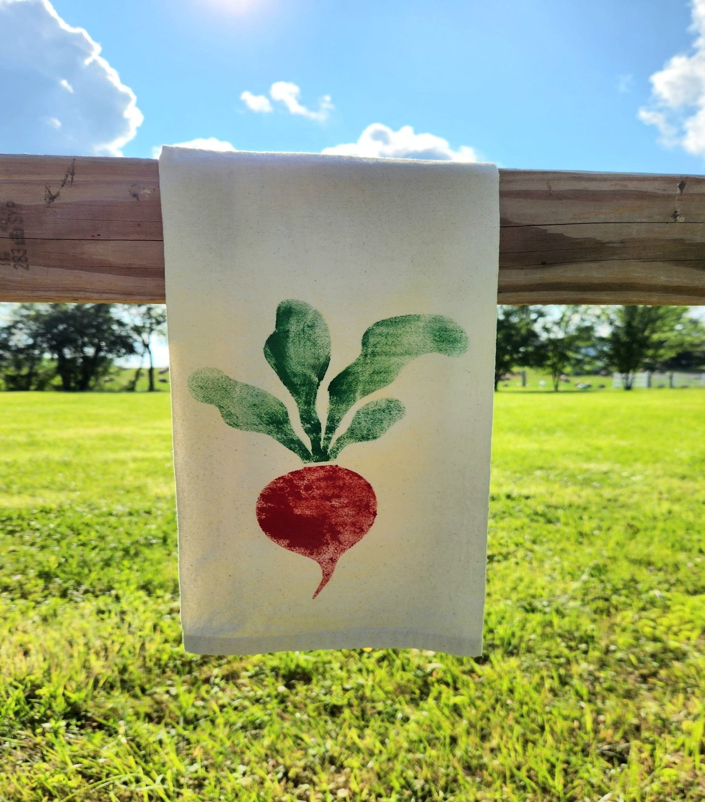 Hand Stenciled Tea Towels