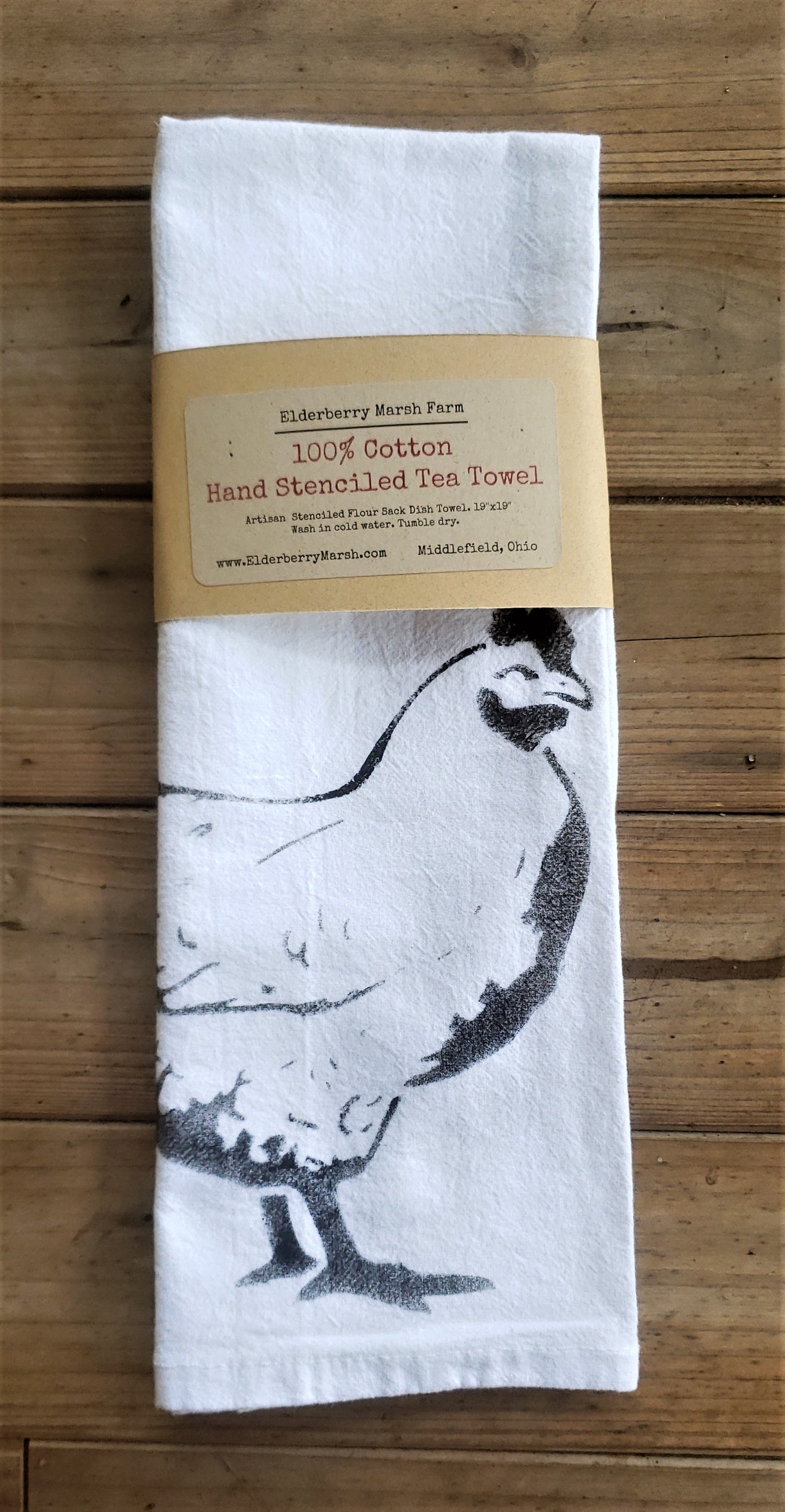 Hand Stenciled Tea Towels