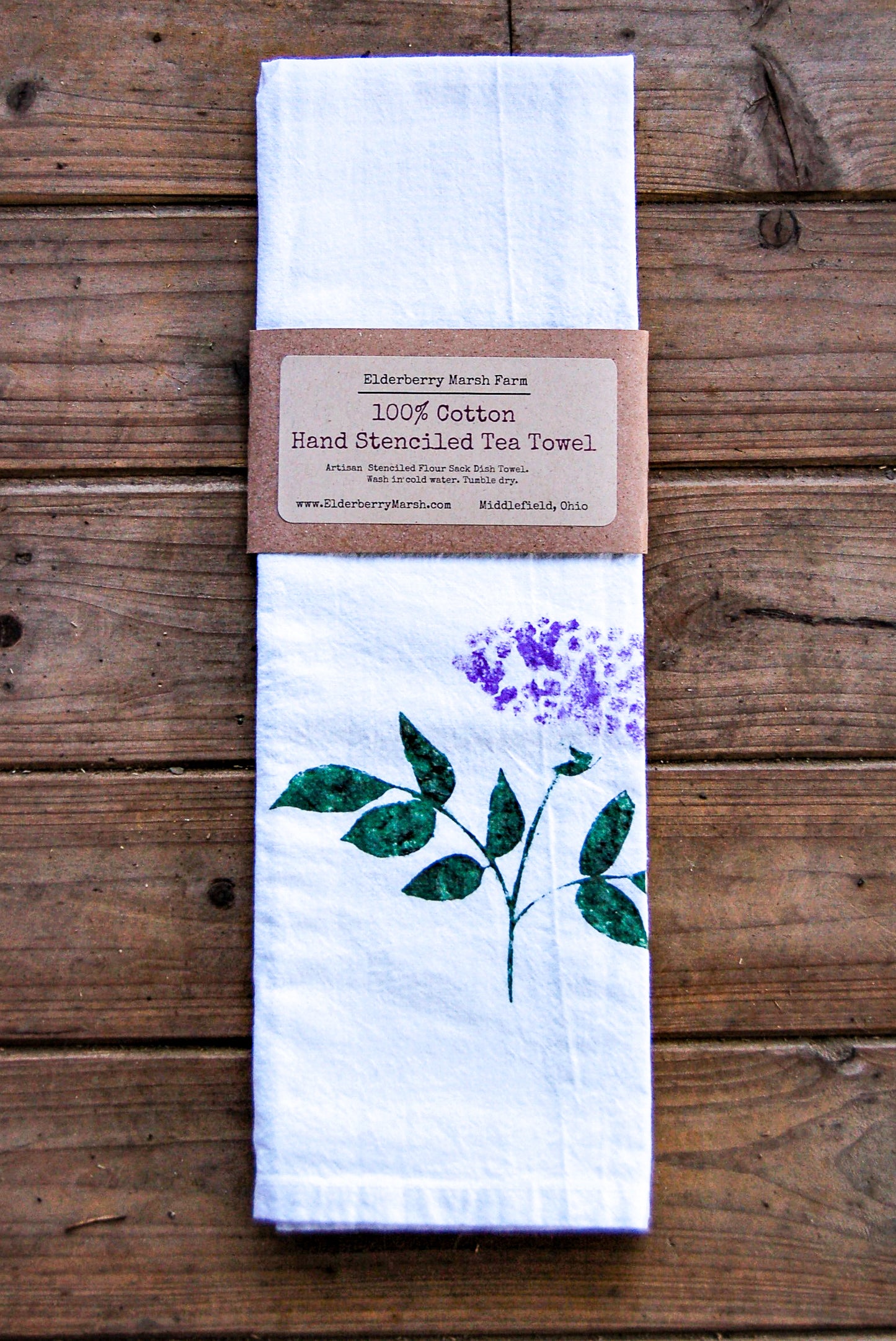 Hand Stenciled Tea Towels