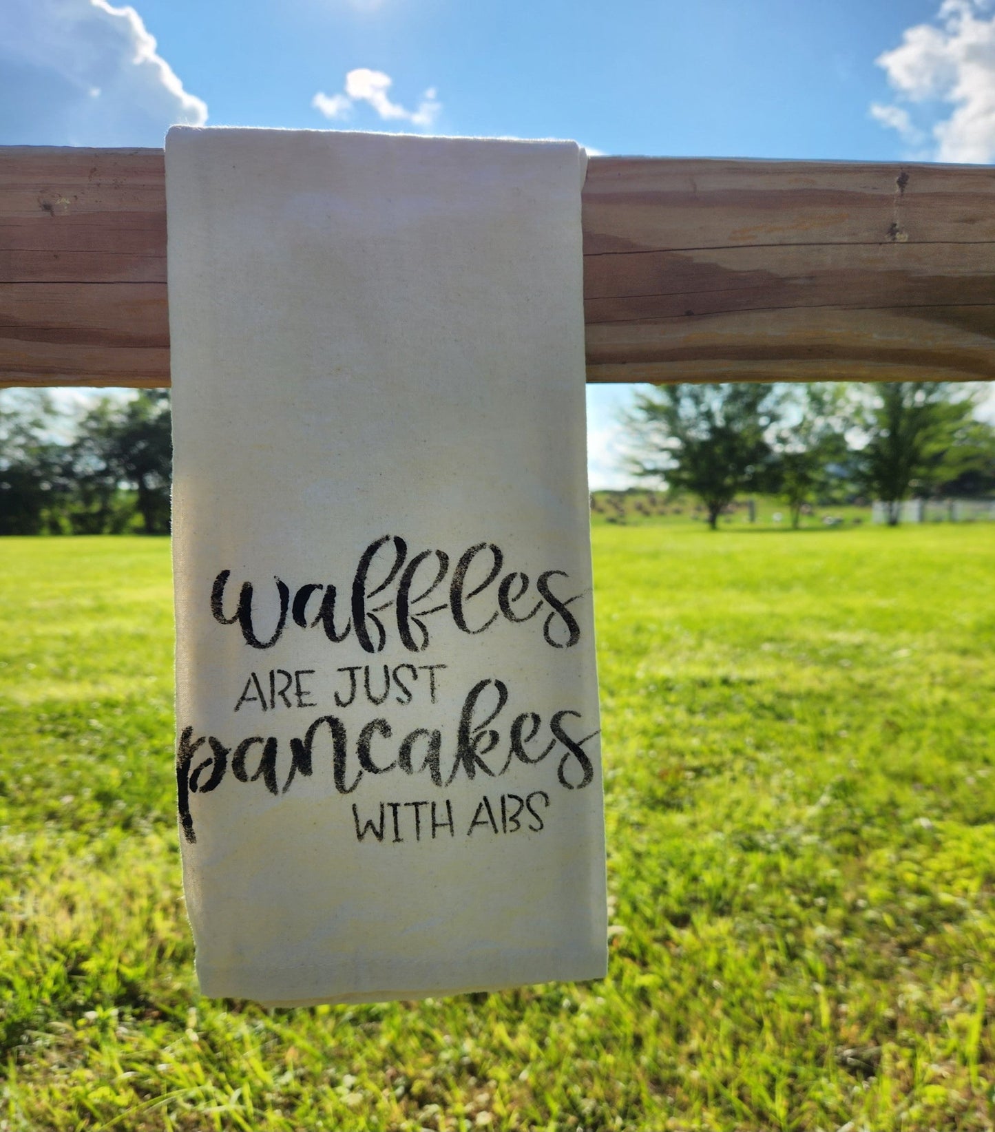 Hand Stenciled Tea Towels