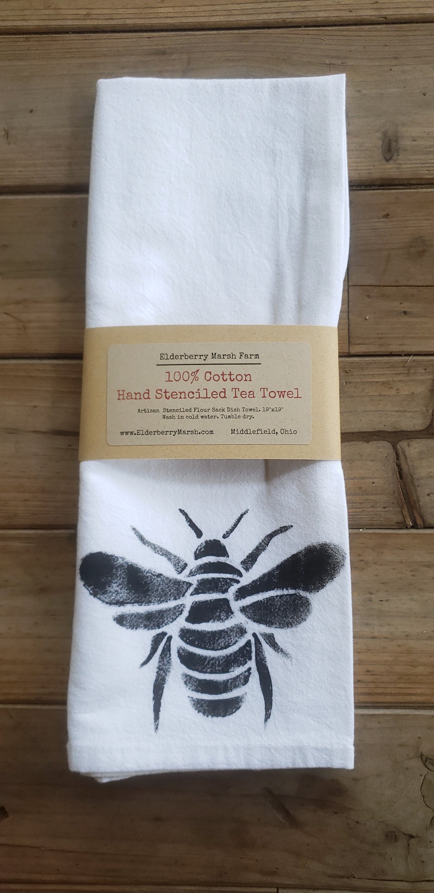 Hand Stenciled Tea Towels