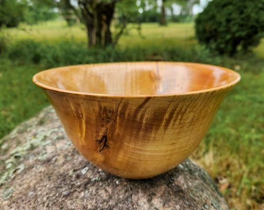 Curly Maple Hand Turned Bowl