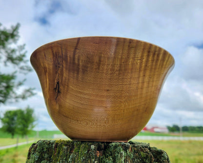 Curly Maple Hand Turned Bowl