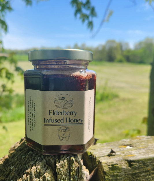 Elderberry Infused Honey