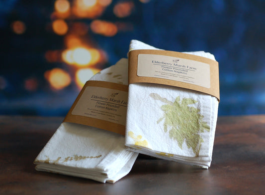 Set of 2 cotton napkins, naturally dyed